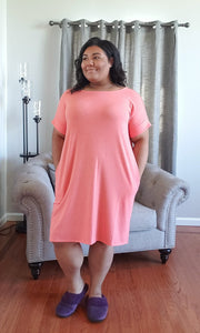 Woke Up In This Dress (Coral) - Royce Essentials