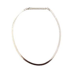 Laid Chain Necklace | Silver